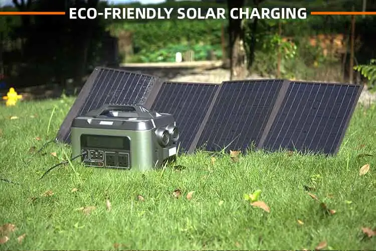 Outdoor 110V / 230V Pure Sine Wave Solar Generator Lithium Battery Portable Power Station 2200W